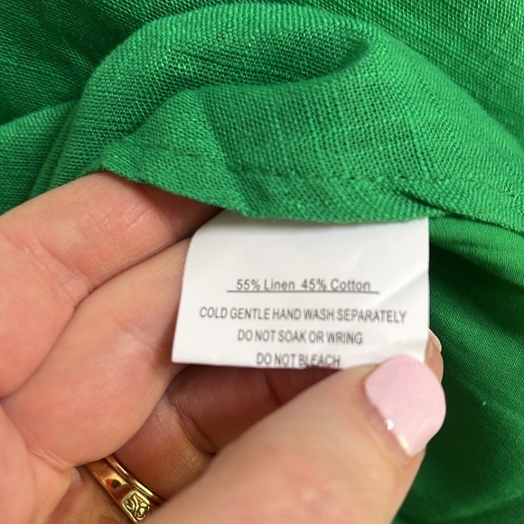 BILLY J Renee LINEN Mini Cutout Dress 12 - Picture 6 of 7